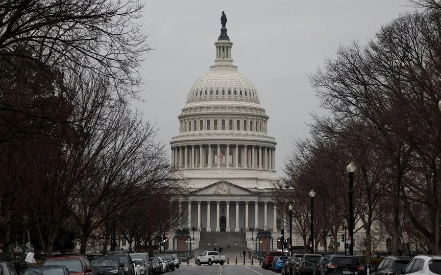 Đồi Capitol, trụ sở làm việc của Quốc hội Mỹ. Ảnh: XINHUA 