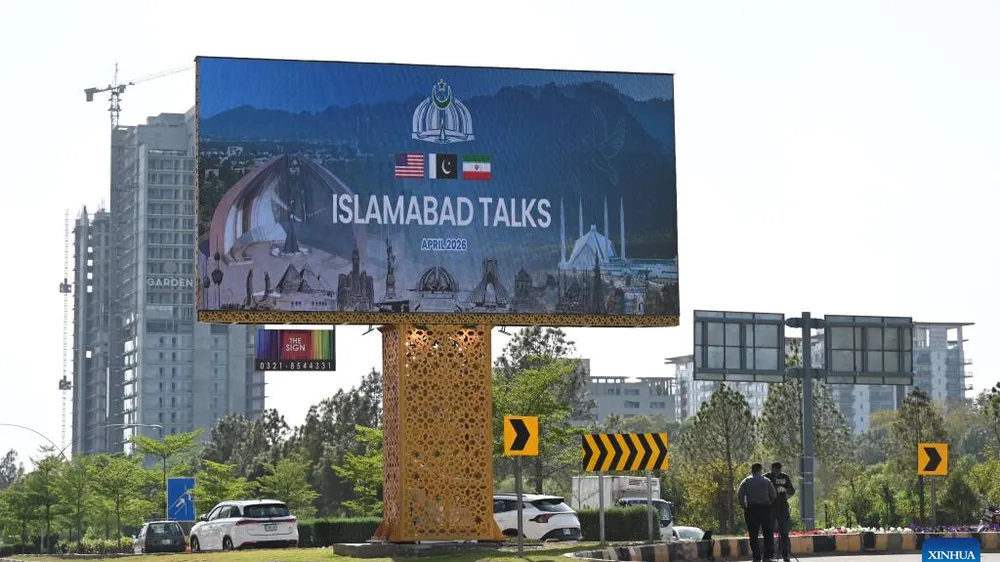 Thủ đô Islamabad của Pakistan tăng cường an ninh trước thềm diễn ra đàm phán Mỹ-Iran. Ảnh: XINHUA 