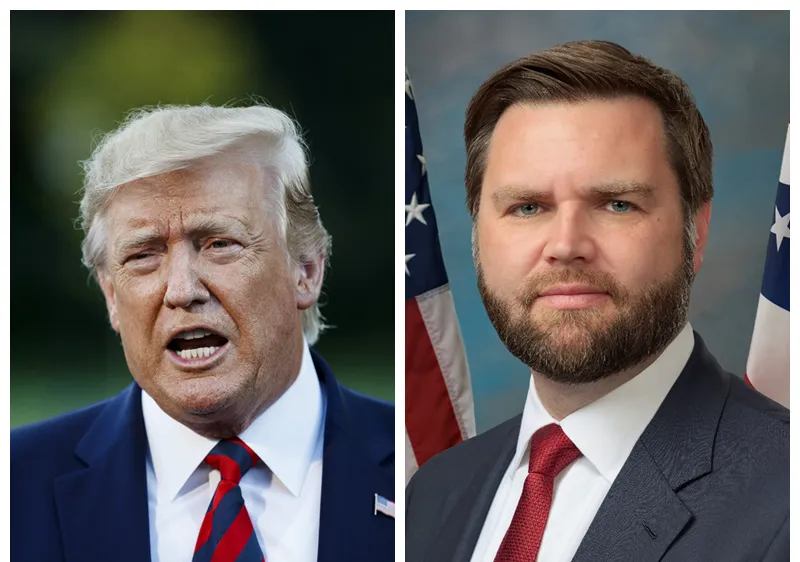 Tổng thống Donald Trump và Phó Tổng thống JD Vance. Ảnh: XINHUA 