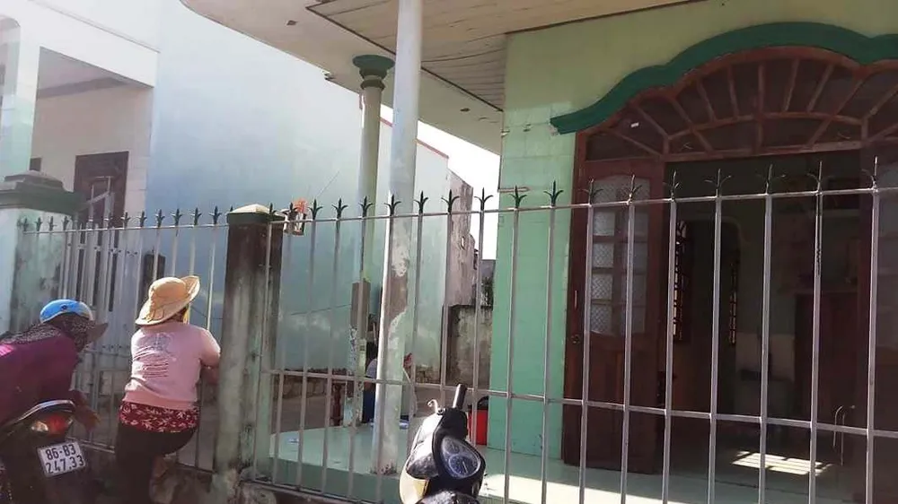 Căn nhà nơi đối tượng Giàu cố thủ.