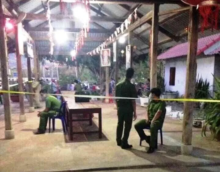 Hiện trường vụ án mạng.