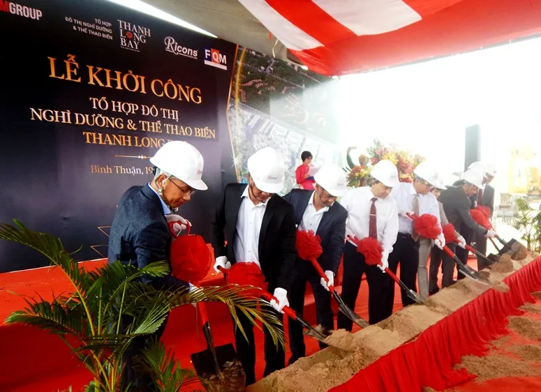 Lễ khởi công dự án tổ hợp đô thị nghỉ dưỡng và thể thao biển chuẩn 5 sao quốc tế đầu tiên tại Bình Thuận.