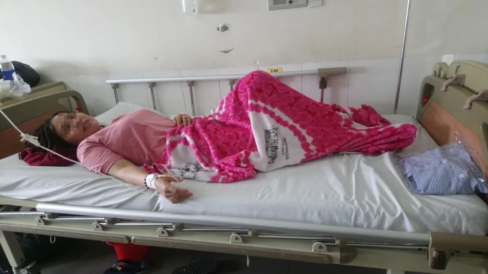 Các bệnh nhân nghi bị ngộ độc do ăn cá hồng chuối đang được điều trị tại bệnh viện.