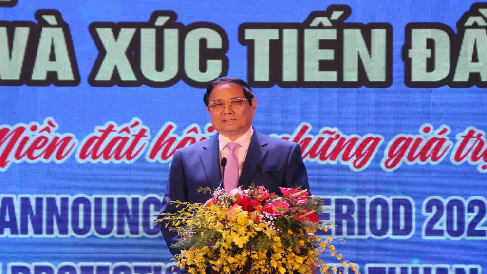 Thủ tướng Chính phủ Phạm Minh Chính phát biểu chỉ đạo tại hội nghị