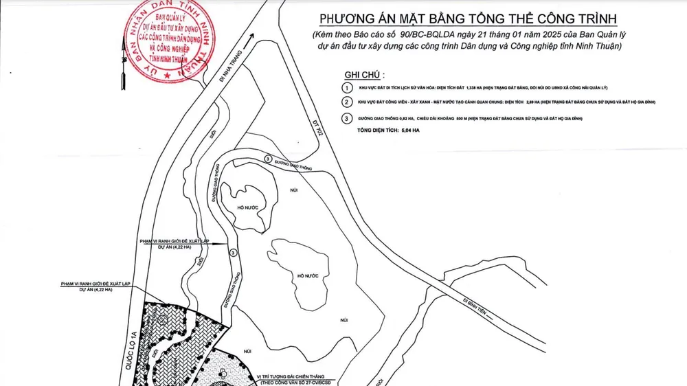 Ninh Thuận dự kiến xây tượng đài chiến thắng hơn 67 tỷ đồng