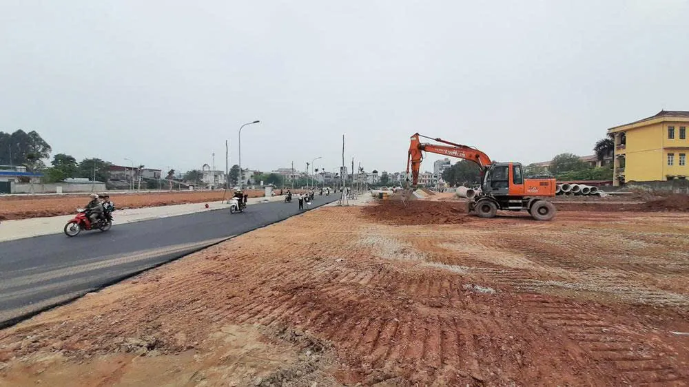 Dự án Hạ tầng kỹ thuật Khu dân cư A3 tái định cư cho người dân vùng biển xâm thực chậm tiến độ. Ảnh: N.P.
