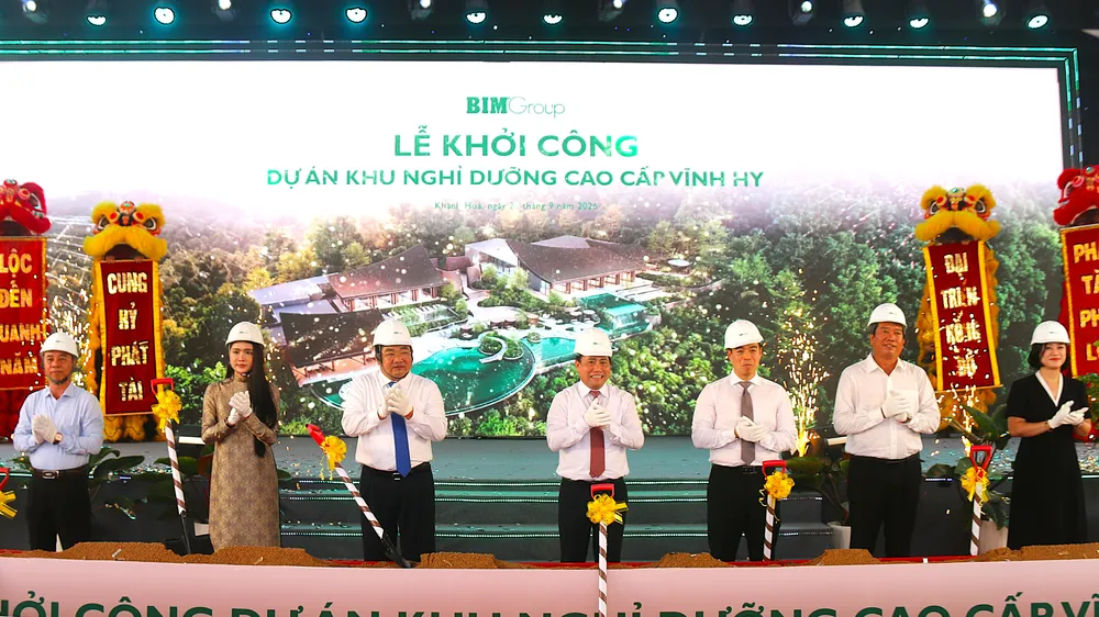 Khởi công khu nghỉ dưỡng 100 biệt thự tại Vĩnh Hy, tỉnh Khánh Hòa