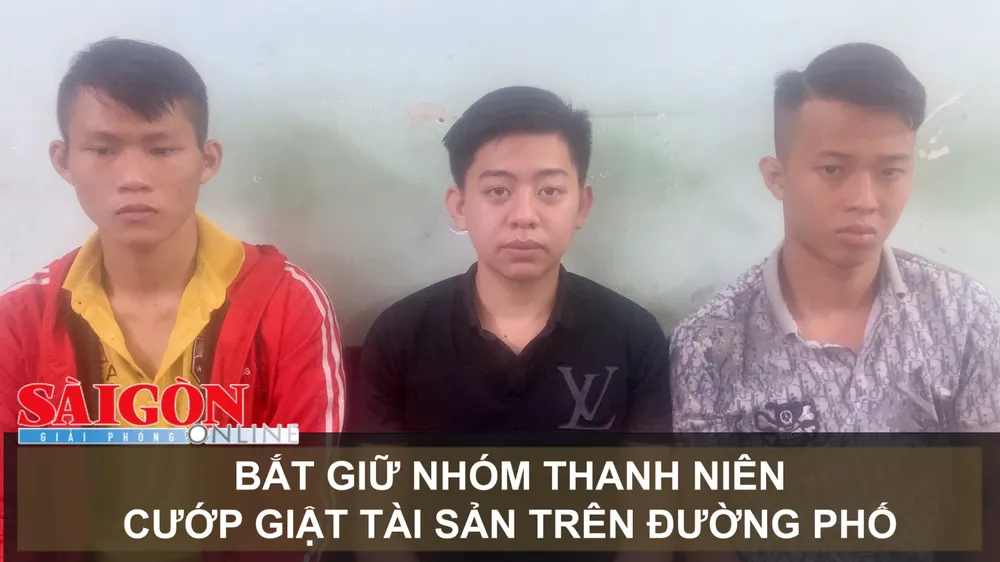 Bắt giữ nhóm thanh niên cướp giật tài sản trên đường phố