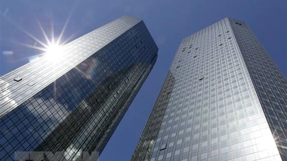 Trụ sở Deutsche Bank tại Frankfurt, Đức. Ảnh: AFP/TTXVN