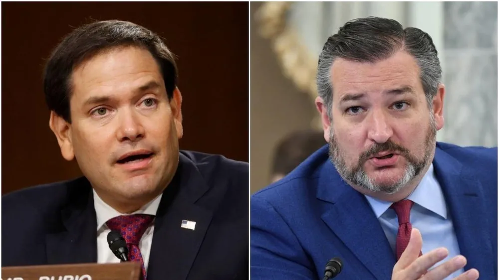 Thượng nghị sỹ Ted Cruz và Marco Rubio nằm trong số 11 quan chức Mỹ bị Trung Quốc áp đặt lệnh trừng phạt. Ảnh: Reuters