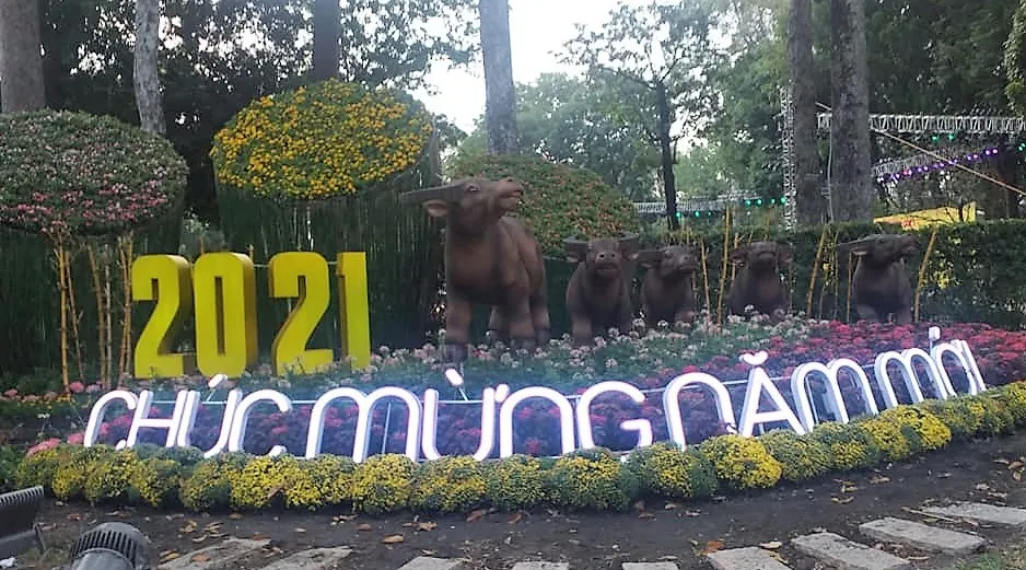 Khai mạc Hội Hoa xuân Tết Tân Sửu 2021 tại Công viên Văn hóa Tao Đàn