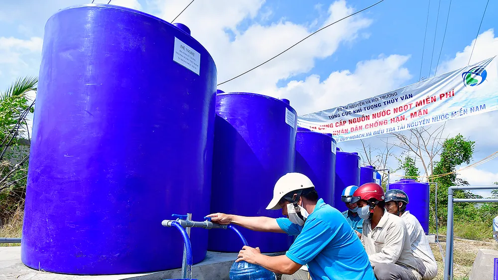 Những công trình cấp nước ngọt miễn phí tại huyện Thới Bình, tỉnh Cà Mau được đưa vào sử dụng trong mùa khô 2021 