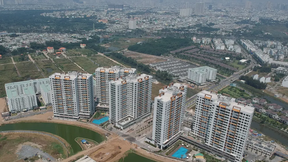 DN bất động sản hiện gặp nhiều khó khăn. Trong ảnh: Dự án chung cư Mizuki Park Nam Long, huyện Bình Chánh. Ảnh: CAO THĂNG