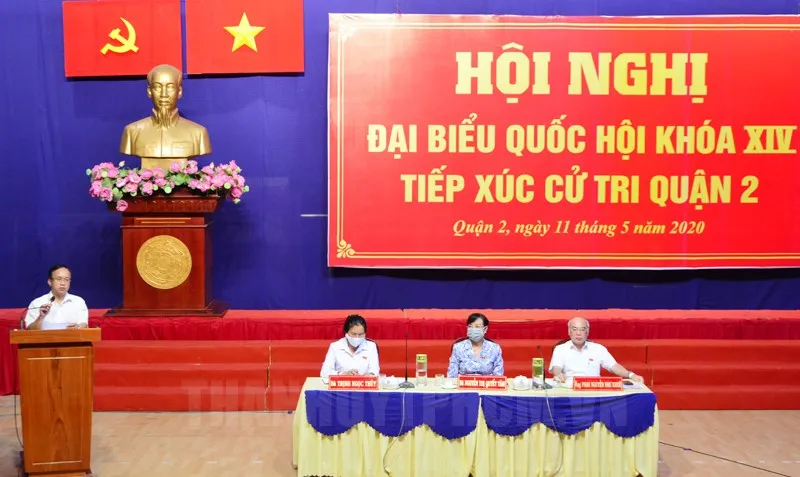 Lịch tiếp xúc cử tri sau kỳ họp thứ 2 của Quốc hội