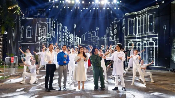Một tiết mục tại chương trình Countdown 2022 - Vũ khúc ánh sáng. Ảnh minh hoạ
