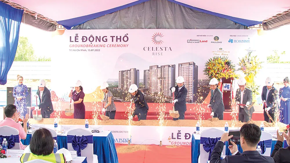 Tập đoàn Xây dựng Hòa Bình động thổ xây dựng dự án Celesta Rise với tổng giá trị gần 1.769 tỷ đồng