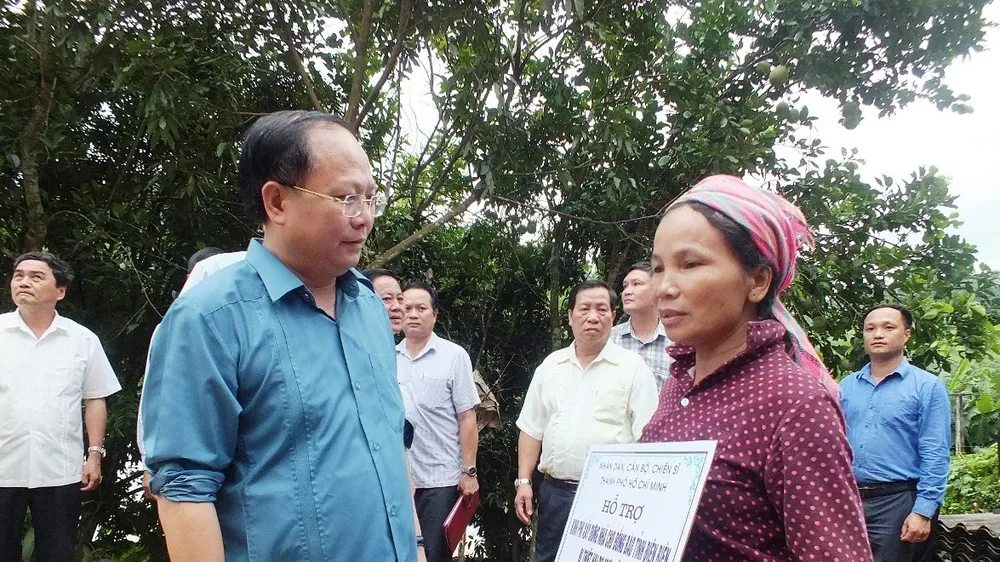 TPHCM “nhường cơm sẻ áo” giúp Điện Biên khắc phục hậu quả mưa lũ