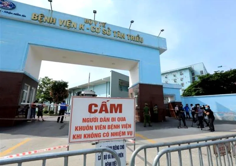 Phong tỏa Bệnh viện K sau khi có nhiều ca dương tính SARS-CoV-2