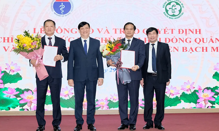 Bệnh viện Bạch Mai có Giám đốc và Chủ tịch Hội đồng quản lý mới