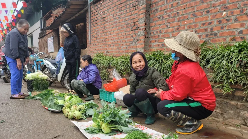 Mộc mạc chợ quê ven đô ngày giáp tết