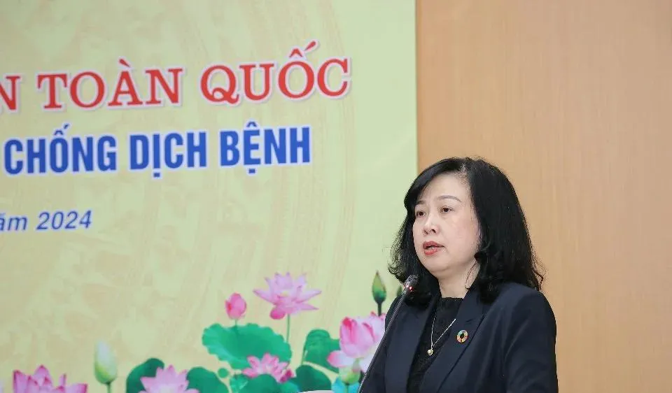Bộ trưởng Bộ Y tế Đào Hồng Lan phát biểu tại hội nghị