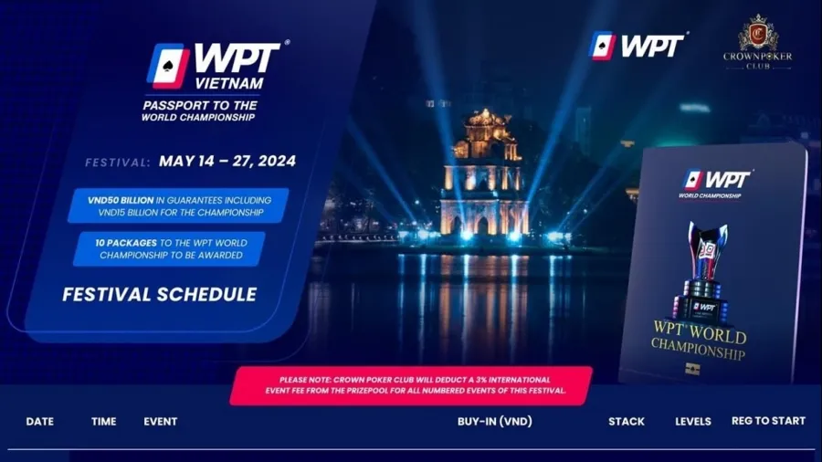 Khẩn trương kiểm tra và dừng ngay giải Poker “WPT VietNam 2024” tại Hà Nội