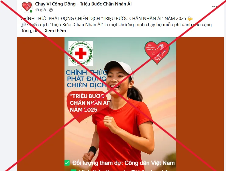 Mạo danh Chiến dịch "Triệu bước chân nhân ái" để lừa đảo