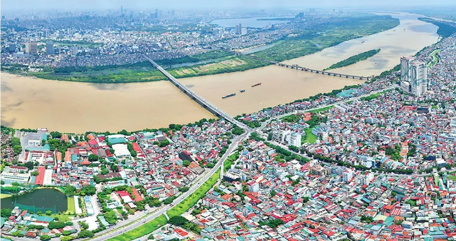Hà Nội yêu cầu làm rõ các vấn đề thủy văn, thoát lũ khi triển khai dự án Trục đại lộ cảnh quan sông Hồng. Ảnh: TUẤN MINH