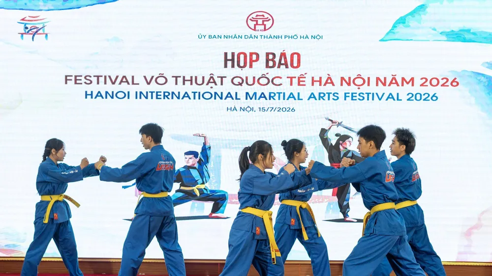 Festival Võ thuật quốc tế Hà Nội 2026 quy tụ đến 2.000 võ sư, võ sinh