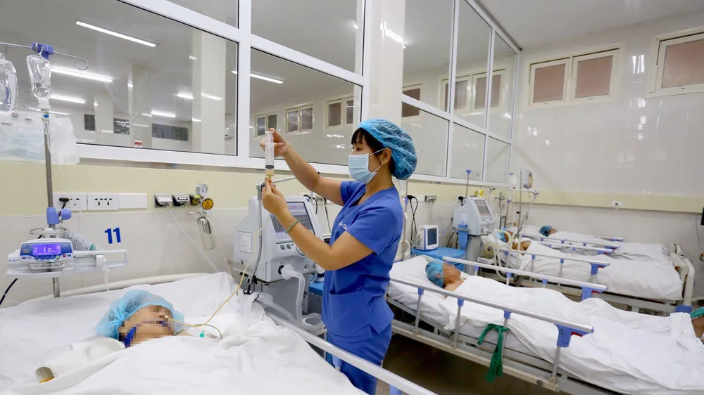 Điều trị cho các bệnh nhân tại Trung tâm Đột quỵ của Bệnh viện Trung ương Huế