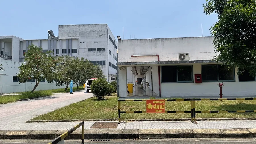 Khu vực tiếp nhận và điều trị cho bệnh nhân mắc Covid-19 tại Bệnh viên Trung ương Huế cơ sở 2