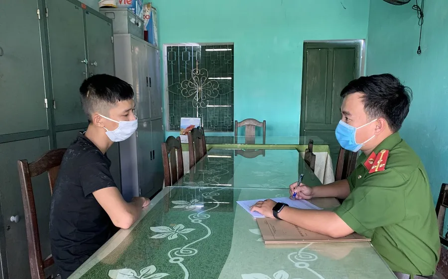 Đối tượng Ngô Văn Thanh khai nhận hành vi phạm tội