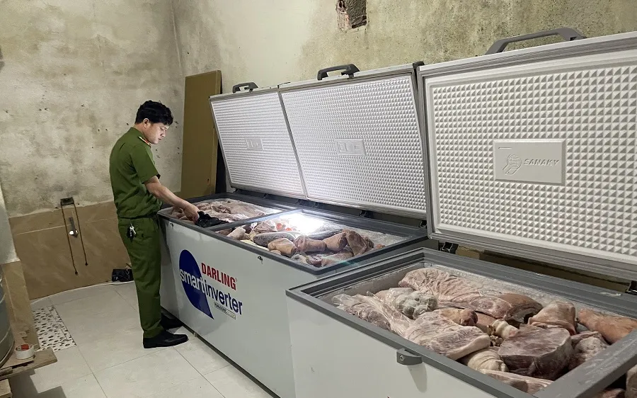 Phát hiện kho hàng thực phẩm đông lạnh không có hoá đơn chứng từ tại Thừa Thiên Huế 