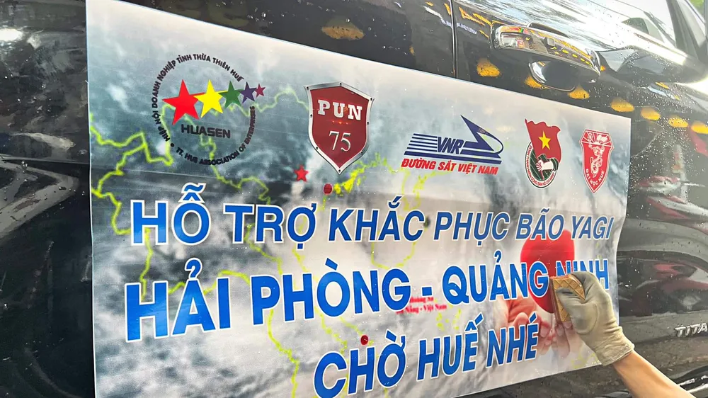 Thanh niên Thừa Thiên Huế tình nguyện ra miền Bắc khắc phục hậu quả bão số 3