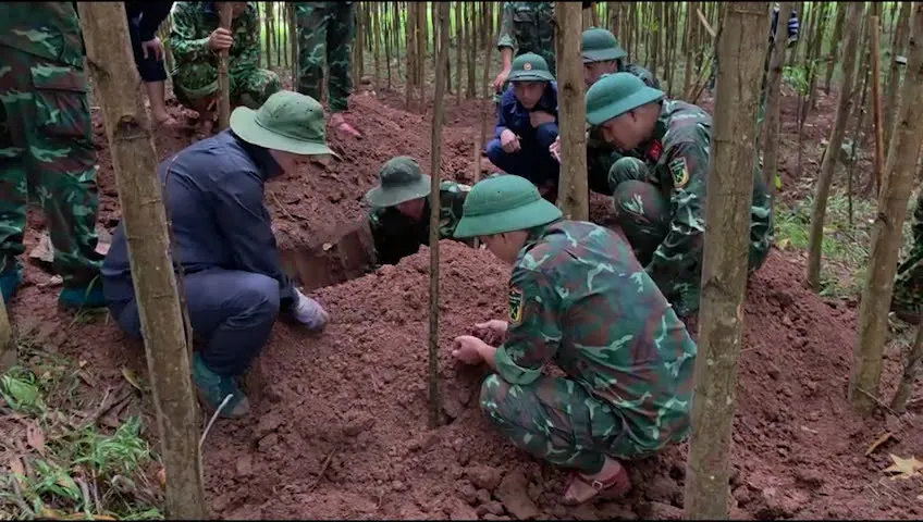 Phát hiện nhiều hài cốt liệt sĩ ở Quảng Trị