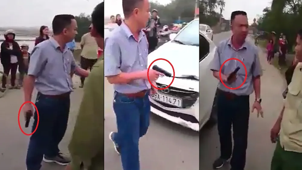 Vụ rút súng đe dọa sau tai nạn ở Hà Tĩnh: Phạt tài xế 38 triệu đồng