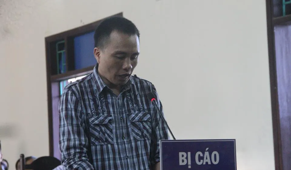 Bị cáo Phan Đình Quân tại phiên tòa