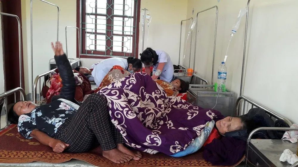 Các bệnh nhân điều trị tại Bệnh viện Đa khoa huyện Hương Khê
