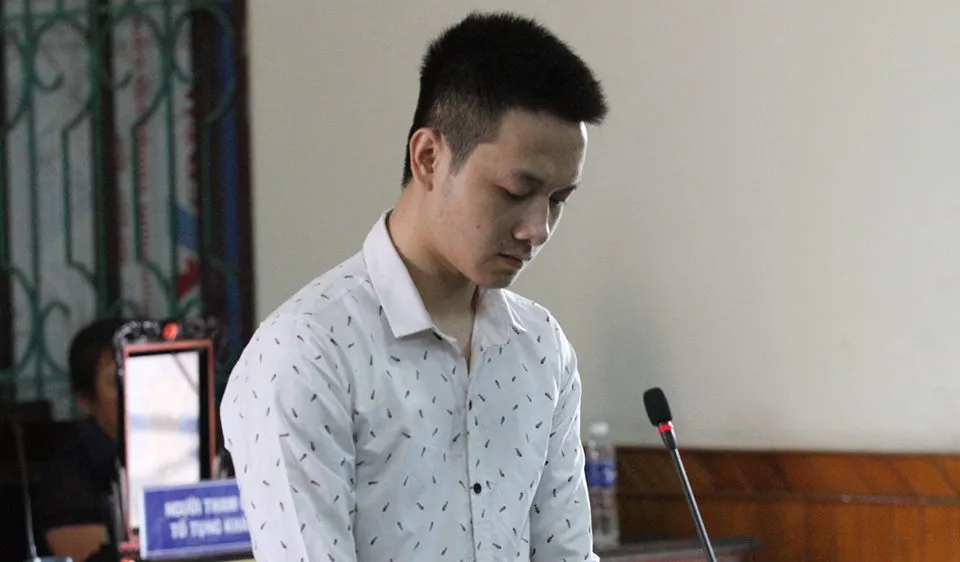 Bị cáo Nguyễn Thành Nam tại phiên tòa