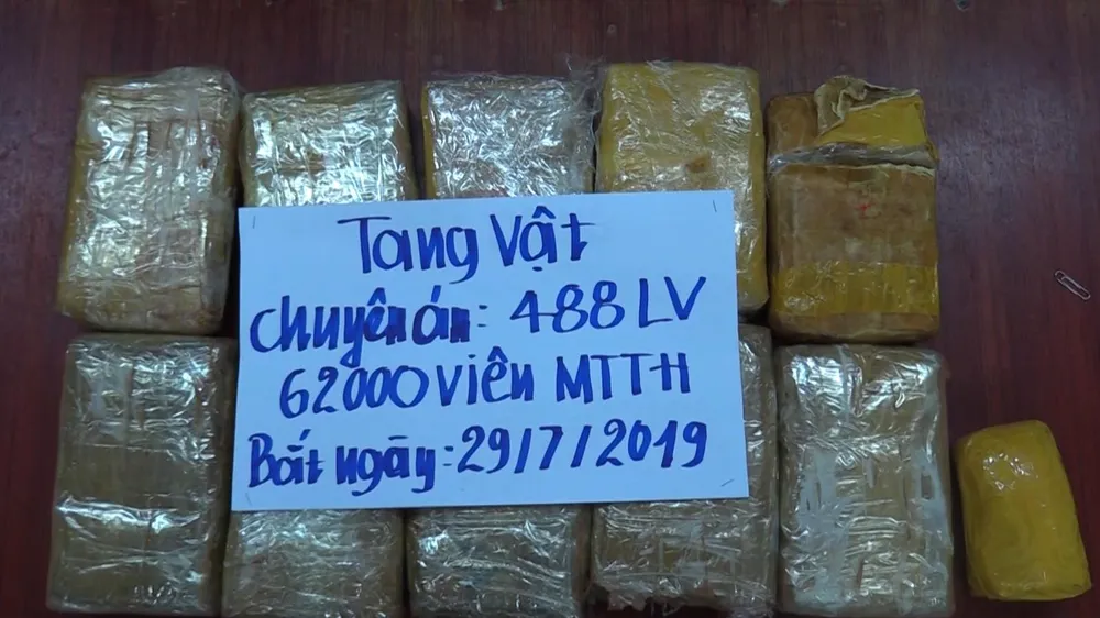 Tang vật ma túy bị thu giữ