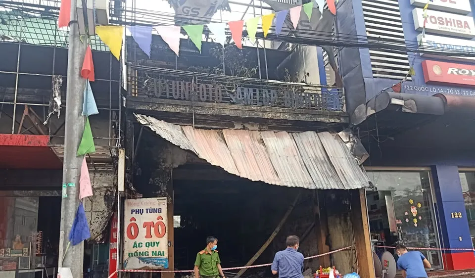 Hiện trường vụ cháy