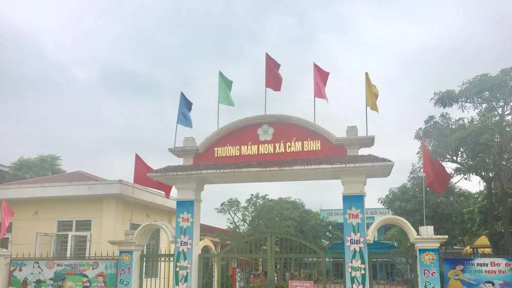 Khu cách ly Trường Mầm non xã Cẩm Bình, huyện Cẩm Xuyên