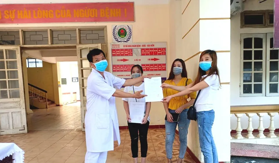 Các bệnh nhân đã được điều trị khỏi bệnh nhận thủ tục ra viện