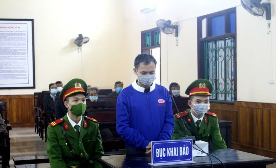 Bị cáo Lê Văn Thìn tại phiên tòa