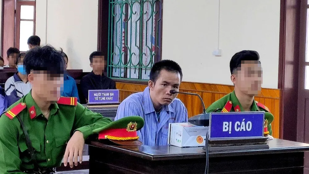 Bị cáo Thái Văn Hậu tại phiên tòa