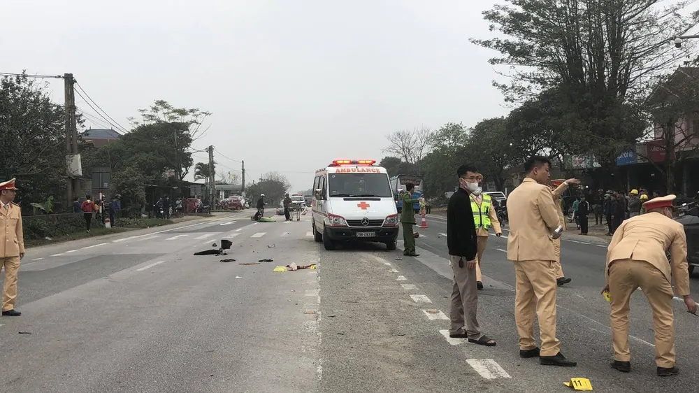 Hiện trường vụ tai nạn 