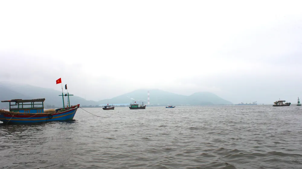 Một góc vùng biển Hà Tĩnh gần khu vực tàu Công Thành 07 bị chìm 