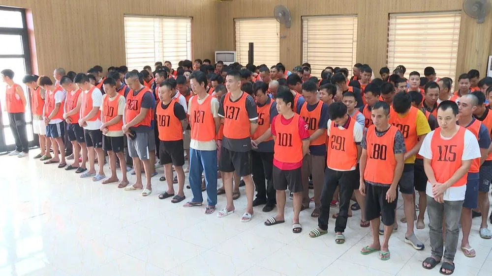 Các đối tượng liên quan đến vụ án. Ảnh: Công an Thanh Hóa
