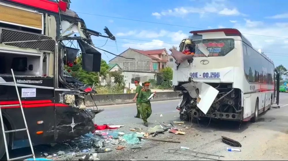 Hiện trường vụ tai nạn giao thông 