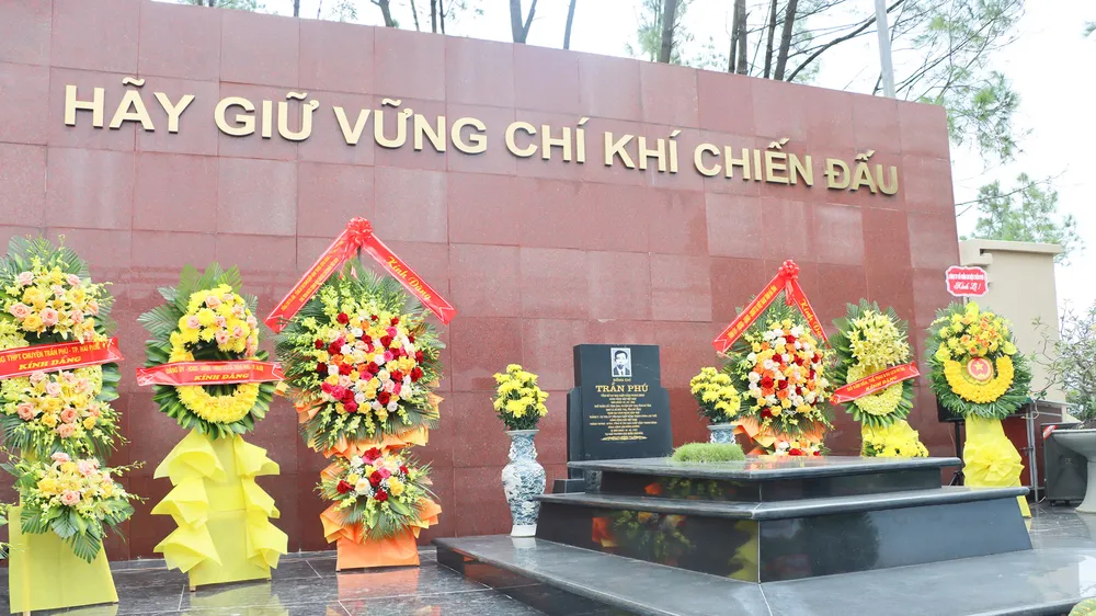 Khu mộ Tổng Bí thư Trần Phú ở xã Đức Thọ, tỉnh Hà Tĩnh